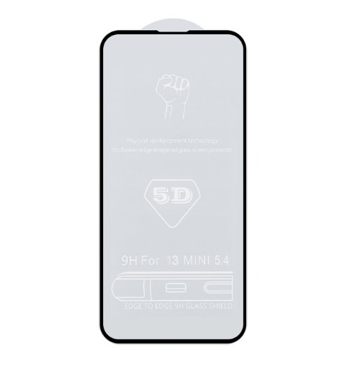 Защитное стекло для ApL iph 13 13 PRO 14, 5D, черный
