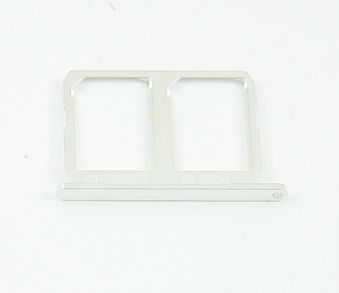 Контейнер SIM для Samsung G920F (S6 Duos) (белый) Оригинал