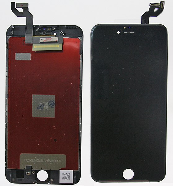 Дисплей для ApL iph 6S Plus в сборе с сенсором, черный Hancai