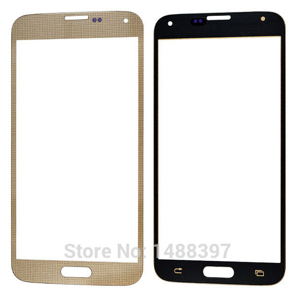Стекло дисплея для Samsung G900 (S5) (синий)