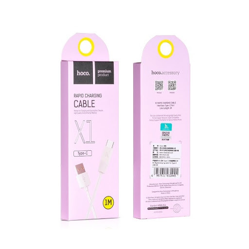 USB кабель для TYPE-C HOCO X1 Rapid 2.1А, 1 м