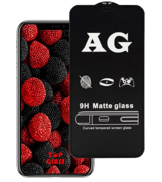 Защитное стекло для ApL iph 13 13 PRO 14, AG матовое с рамкой, черное