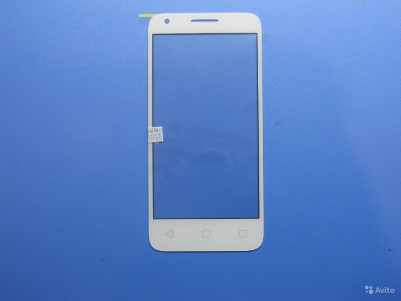 Стекло дисплея для Alcatel 4027D/5017D/5019D (белый)
