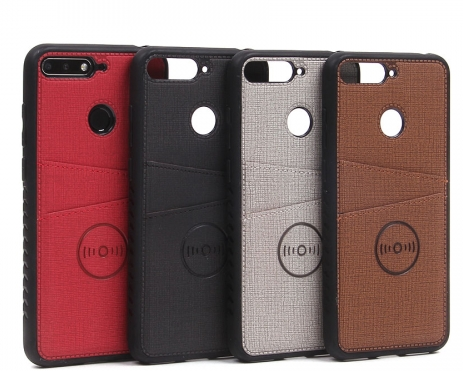 Накладка для XIAOMI Redmi Note 4X, магнитная с карманом, серый