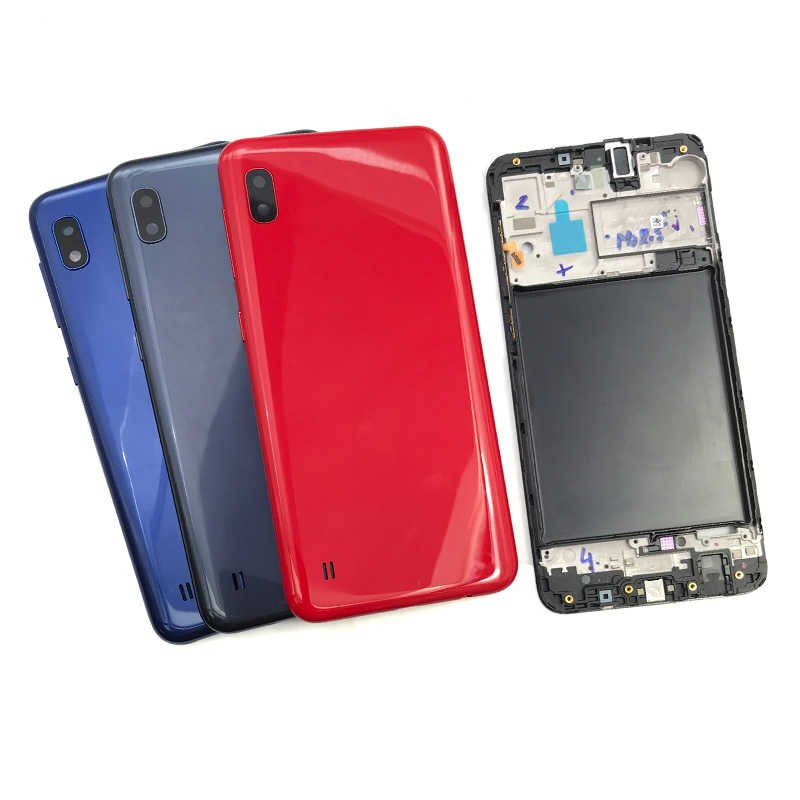 Крышка АКБ для Samsung A105F (A10) (синяя)