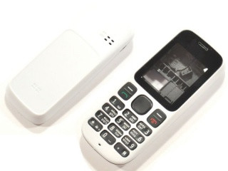 Корпус для Nokia 105 со средней части + клавиатура (белый)