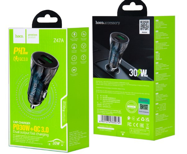 АЗУ HOCO Z47A, USB 3A и Type-C PD30W QC 3.0