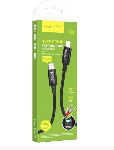 USB кабель HOCO X89,  27W, Type-c, Lightning