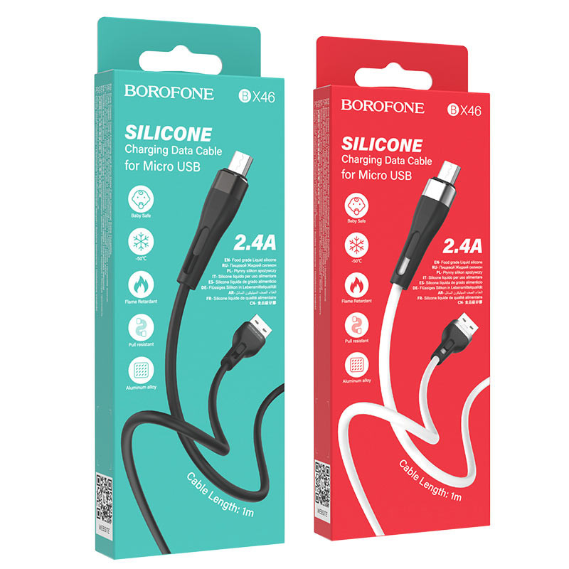 USB кабель для Micro BOROFONE BX46 Rush, 2.4А, 1 м