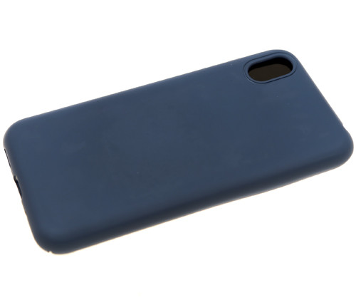 Накладка для SAMSUNG A217 A21S, Silicone Case, темно-синий