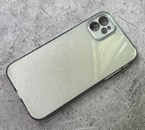 Накладка для XIAOMI REDMI 12C,  плотный с блестками, серый