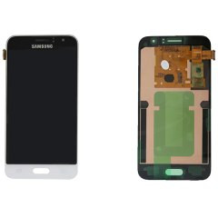 Дисплей для Samsung J120F/DS (J1 2016) в сборе с сенсором (белый) Оригинал