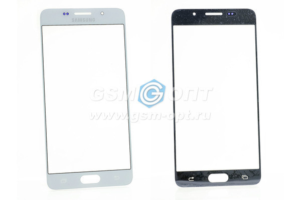 Стекло дисплея для Samsung A510F (A5 2016) (белый)