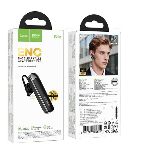 Гарнитура Bluetooth HOCO E201