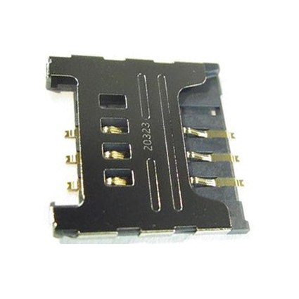 Коннектор SIM для Samsung C3322/C3350/C3530/C3752/E2222/C3520/C3782/E1182/E1200/i9250/S6102/S6802