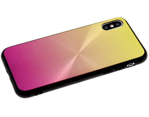 Накладка для HUAWEI Honor 8X, сияние, желто-розовый