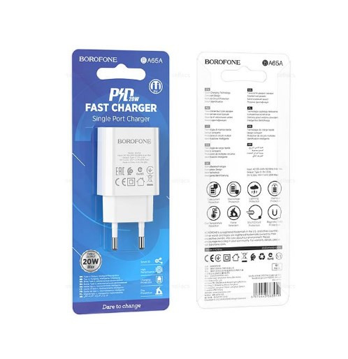 СЗУ BOROFONE BA65A 20W PD, QC3.0