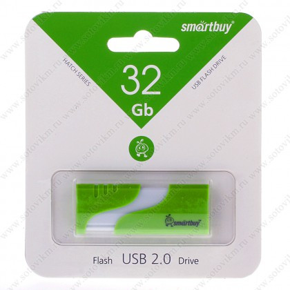 Флеш-накопитель 32Gb SmartBuy Hatch, зелёный