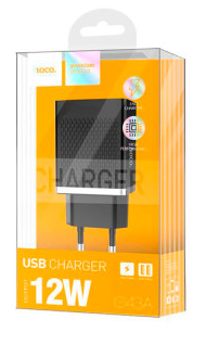 СЗУ HOCO C43A 2USB 2.4A