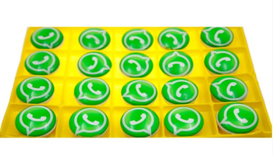 Держатель-подставка, Попсокет стекло, WhatsApp