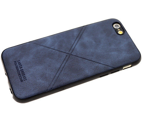 Накладка для SAMSUNG A205F (A20)/A305F (A30), под кожу крест, синий