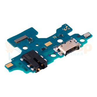Шлейф для Samsung A415F A41 + разъем зарядки + разъем гарнитуры + микрофон