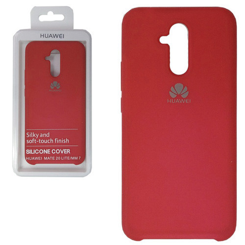 Накладка для XIAOMI Redmi Note 8T, SILICONE COVER Soft-touch, Красный