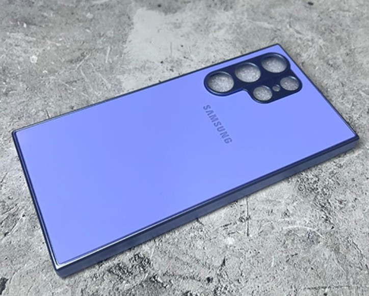 Накладка для HUAWEI Honor X7B, металлик с защитой камеры, сиреневый
