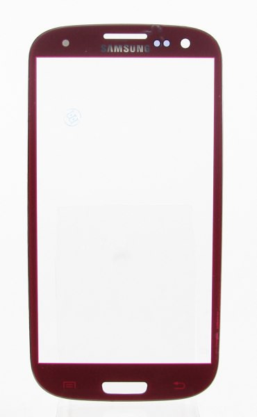 Стекло дисплея для Samsung I9300 (красный)