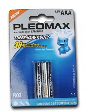 Батарейка PLEOMAX R03 BL2/20/01925