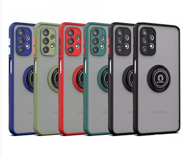 Накладка для TECNO SPARK GO 2025, Spark Go1, противоударный с кольцом, черный