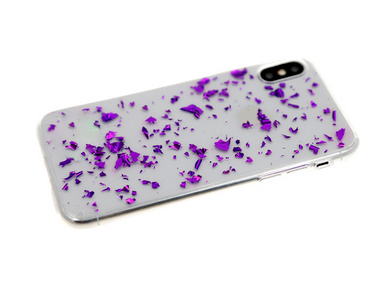 Накладка для XIAOMI Redmi Note 8T, Прозрачная, фольга, фиолетовый