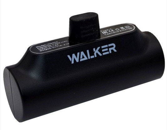 Внешний аккумулятор Walker WB-950, 5000 mAh,Type-C, черное