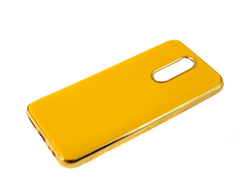 Накладка для XIAOMI Redmi Note 8T, глянцевая без логотипа, желтый