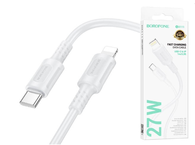 USB кабель BOROFONE BX111, Type-C на Lightning, 27W 1 м