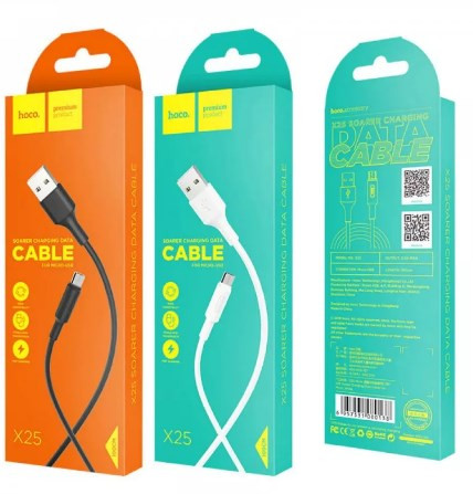 USB кабель для Micro HOCO X25, черный (1м)