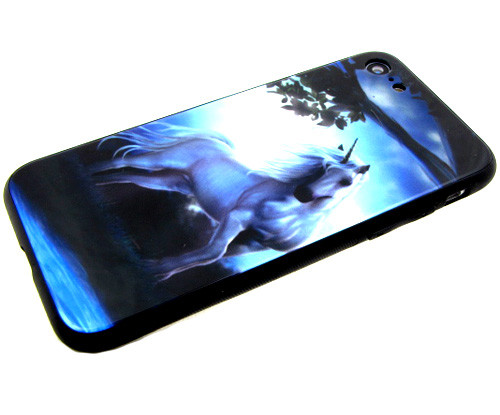 Накладка для SAMSUNG A750 (A7 2018) Фосфорная , Единорог