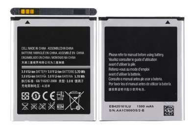 АКБ для SAMS i8160 i8190 i8200 S7390 S7392 S7562 J105  EB425161LU 1500mAh AAA