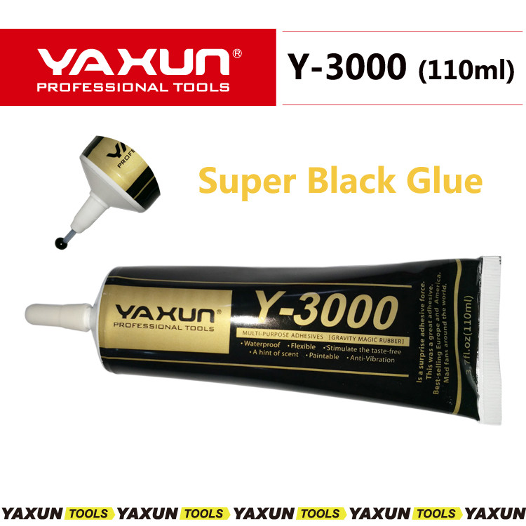 Клей герметик для приклеивания тачскринов Ya Xun Y-3000 (110ml) (черный)