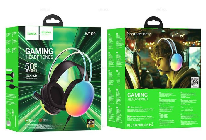 Наушники полноразмерные HOCO W109 игровые