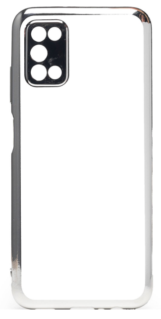 Накладка для XIAOMI Redmi 10, с рамкой, серебро
