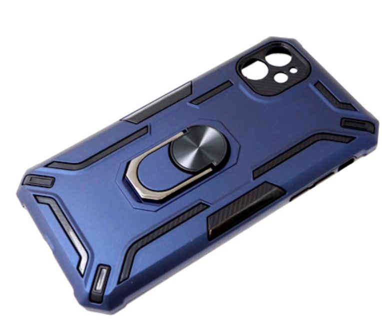 Накладка для XIAOMI Redmi 13C POCO C65, противоударный с кольцом, с защитой камеры,, синий