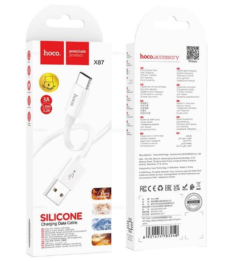 USB кабель  HOCO X87 Magic, TYPE-C, 3A, 1 м