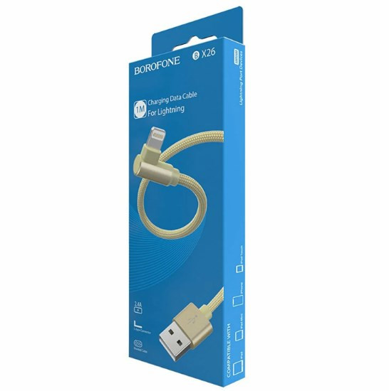 USB кабель для lightning BOROFONE BX26, Express, 2.4А, 1 м