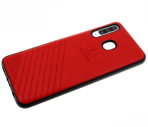 Накладка для HUAWEI Honor 9 lite, Puloka, под кожу, красный