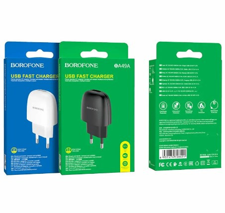 СЗУ BOROFONE BA49A Vast Power 1USB, 2.1A