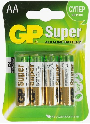 Батарейка GP Super LR6 AA BL4 Alkaline