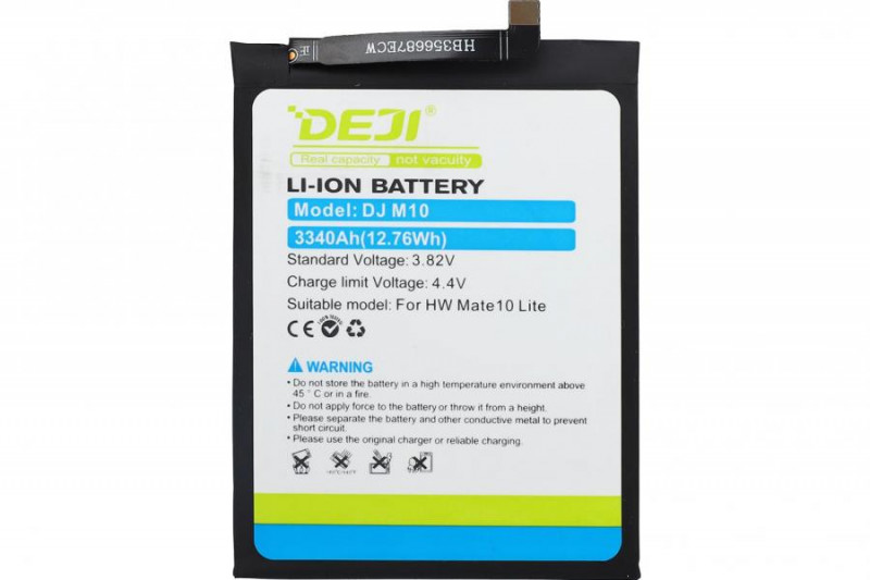 АКБ DEJI для HUAWE HB356687ECW Nova 2 Plus 2i 3i P30 Lite Honor 20S 7X 3340 mAh