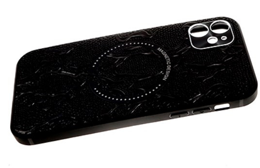 Накладка для Apl IPh 12 PRO, Magnetic Design, крокодил, с защитой камеры