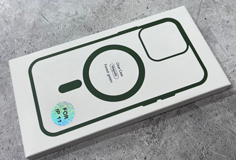 Накладка для Apl IPh 14 Pro Max, без защиты камеры, MagSafe , изумруд